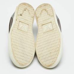 مملوكة مسبقًا Louis Vuitton Frontrow Size 35 Brown Coated Canvas and Patent Leather Low Top Sneakers