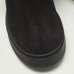 مم�لوكة مسبقًا Louis Vuitton Snowdrop Size 39 Black Suede Snow Boots