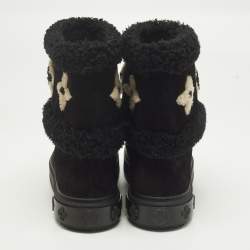 مملوكة مسبقًا Louis Vuitton Snowdrop Size 39 Black Suede Snow Boots