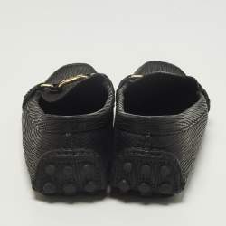 Pre Owned حذاء لوفرز أوكسفورد لوي فيتون جلد إيبي أسود مقاس 40