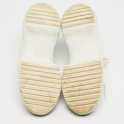 Pre Owned Louis Vuitton Archlight Size 40 White/Brown Leather and Mesh Low Top Sneakers