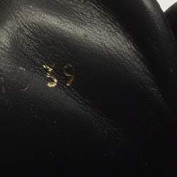 Pre Owned حذاء رياضي لوي فيتون لو توب أحمر برنيق وقماش كانفاس مغطى مونوجرام بني مقاس 39