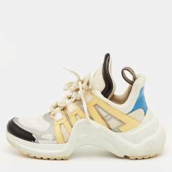 Pre Owned حذاء رياضي لوي فيتون ارشلايت نايلون وقماش وجلد متعدد الألوان مقاس 37