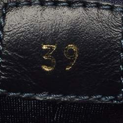 مملوكة مسبقًا Louis Vuitton Run Away Size 39 Blue/Black Leather and Monogram Mesh Low Top Sneakers