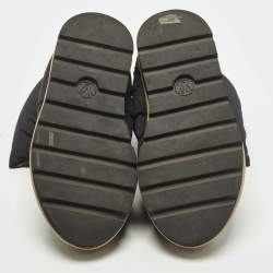 مملوكة مسبقًا حذاء بوت كاحل لوي فيتون مريح وسادة نايلون أسود نقش مونوجرام مقاس 38