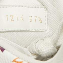 مملوكة مسبقًا Louis Vuitton LV Trainer Size 37.5 Multicolor Monogram Leather Lace Up Sneakers