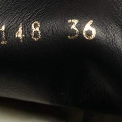 Pre Owned Louis Vuitton Frontrow Size 36 Brown/Black Coated Canvas and Patent Leather Low Top Sneakers