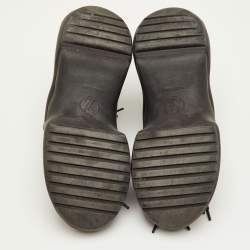 Pre Owned حذاء رياضي لويس فويتون أرك لايت برباط علوي كانفاس مونوغرامي و شبكي أسود مقاس 37.5