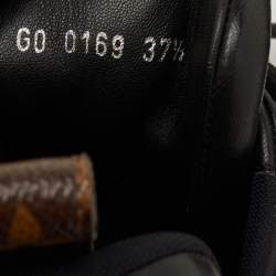 Pre Owned حذاء رياضي لويس فويتون أرك لايت برباط علوي كانفاس مونوغرامي و شبكي أسود مقاس 37.5