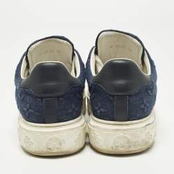 Pre Owned حذاء رياضي لوي فيتون إسكال تايم آوت كانفاس مونوغرامي أزرق مقاس 39