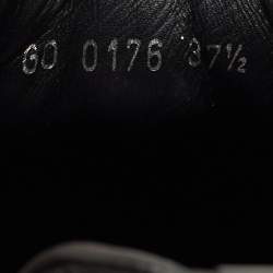 Pre Owned Louis Vuitton Run Away Size 38 Black Leather and Mesh Lace Up Sneakers