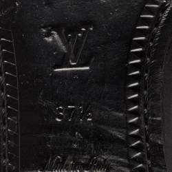 مملوكة مسبقًا حذاء بوت طول ساق لوي فيتون جلد بني مونوغرامي مقاس 40.5