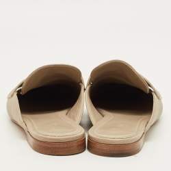مملوكة مسبقًا Louis Vuitton LV Mare Size 38.5 Beige Leather Mules