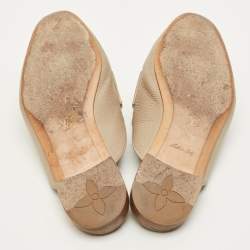مملوكة مسبقًا Louis Vuitton LV Mare Size 38.5 Beige Leather Mules