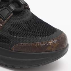 مملوكة مسبقًا Louis Vuitton Archlight Size 37 Black/Brown Leather and Monogram Canvas Low Top Sneakers