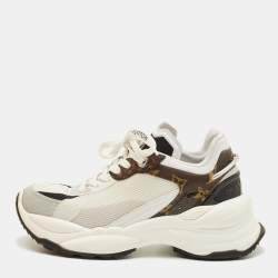 Pre Owned حذاء رياضي لوي فيتون شبكة متعددة الألوان وقماش مونوغرام حجم 36.5