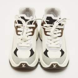 Pre Owned حذاء رياضي لوي فيتون شبكة متعددة الألوان وقماش مونوغرام حجم 36.5