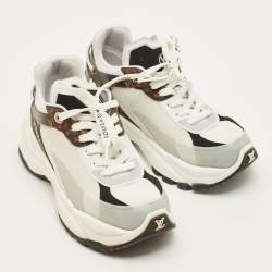 Pre Owned حذاء رياضي لوي فيتون شبكة متعددة الألوان وقماش مونوغرام حجم 36.5