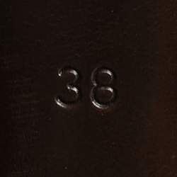 مملوكة مسبقًا حذاء كعب عالي لوي فيتون أوه ريلي! جلد أسود لامع مقدمة مفتوحة مقاس 37