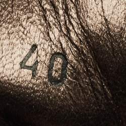 Pre Owned حذاء رياضي لوي فيتون جلد وكانفاس مونوغرامي بني مقوى عنق منخفض مقاس 40