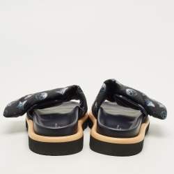 مملوكة مسبقًا صندل فلات وسادة لوي فيتون مطاط زهري بركة مقاس 40