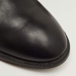 مملوكة مسبقًا حذاء بوت لوي فيتون تراث جلد أسود طول ركبة مقاس 40.5