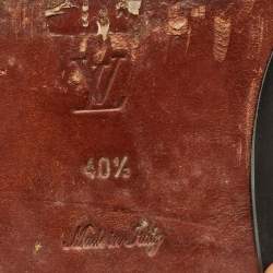 مملوكة مسبقًا حذاء بوت لوي فيتون تراث جلد أسود طول ركبة مقاس 40.5