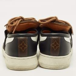 مملوكة مسبقًا Louis Vuitton LV Trainer Size 37 Tricolor Monogram Canvas and Leather Low Top Sneakers