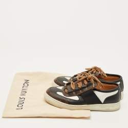 مملوكة مسبقًا Louis Vuitton LV Trainer Size 37 Tricolor Monogram Canvas and Leather Low Top Sneakers