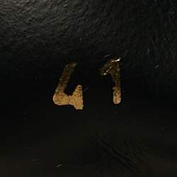 Pre Owned Louis Vuitton Punchy Size 41 Black Monogram Leather High Top Sneakers