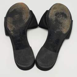 Pre Owned صندل لويس فيتون مادلين ساتان أسود مقاس 38