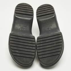 مملوكة مسبقًا صندل لوي فيتون  SS جلد أسود لامع مقدمة مفتوحة مقاس 38.5