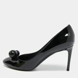 Pre Owned Louis Vuitton Size 40 Black Patent Leather Betty Pumps 
