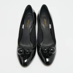 Pre Owned Louis Vuitton Size 40 Black Patent Leather Betty Pumps 