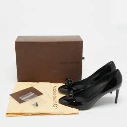 Pre Owned Louis Vuitton Size 40 Black Patent Leather Betty Pumps 