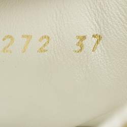 مملوكة مسبقًا Louis Vuitton Time Out Size 37 White Canvas and Leather Low Top Sneakers