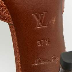 Pre Owned صندل لويس فيتون لاليبيلا جلد بني مقاس 37.5