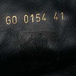 Pre Owned Louis Vuitton Millenium Size 41 Black Leather and Suede High Top Sneakers