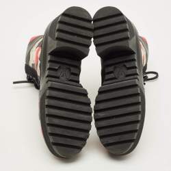 Pre Owned حذاء بوت للكاحل لوي فيتون مونوجرام متعدد الألوان قماش وجلد لوريات مقاس 36