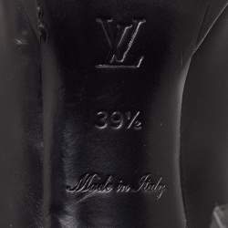 مملوكة مسبقًا Louis Vuitton Size 39.5 Black Leather Zipper Mid Calf Boots