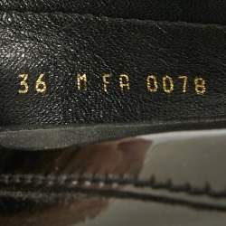 مملوكة مسبقًا Louis Vuitton Oxford Size 36 Black Patent Leather Loafers