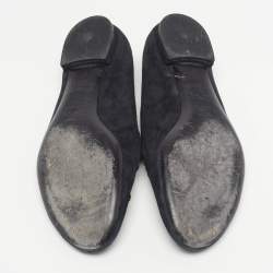 مملوكة مسبقًا Louis Vuitton Addict Size 38 Black Suede Smoking Slippers