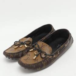 Pre Owned حذاء لوفرز لويس فيتون غلوريا كانفاس مونوغرام بني مقاس 39