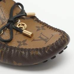 Pre Owned حذاء لوفرز لويس فيتون غلوريا كانفاس مونوغرام بني مقاس 39