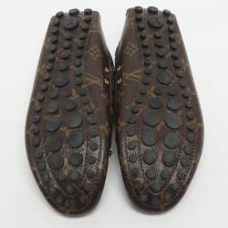 Pre Owned حذاء لوفرز لويس فيتون غلوريا كانفاس مونوغرام بني مقاس 39