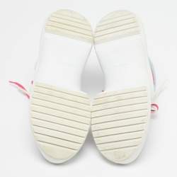 Pre Owned حذاء رياضي لويس فيتون قماش شبك أبيض ومونوجرام أرشلايت مقاس 37