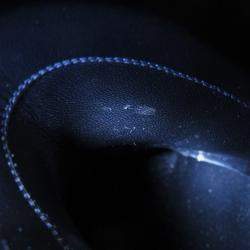 Pre Owned Louis Vuitton Lv X Yk Short Boots Noir/White Patent Leather Plastic Infinity Dot Size 36