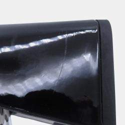 Pre Owned Louis Vuitton Lv X Yk Short Boots Noir/White Patent Leather Plastic Infinity Dot Size 36