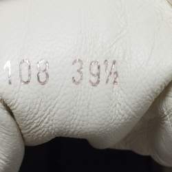 Pre Owned Louis Vuitton Archlight Size 39.5 White/Silver Leather and Mesh High Top Sneakers