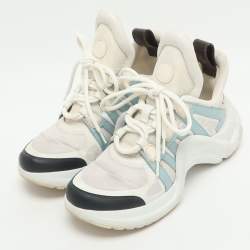 Pre Owned Louis Vuitton Archlight Size 37 Multicolor Leather and Neoprene Low Top Sneakers
